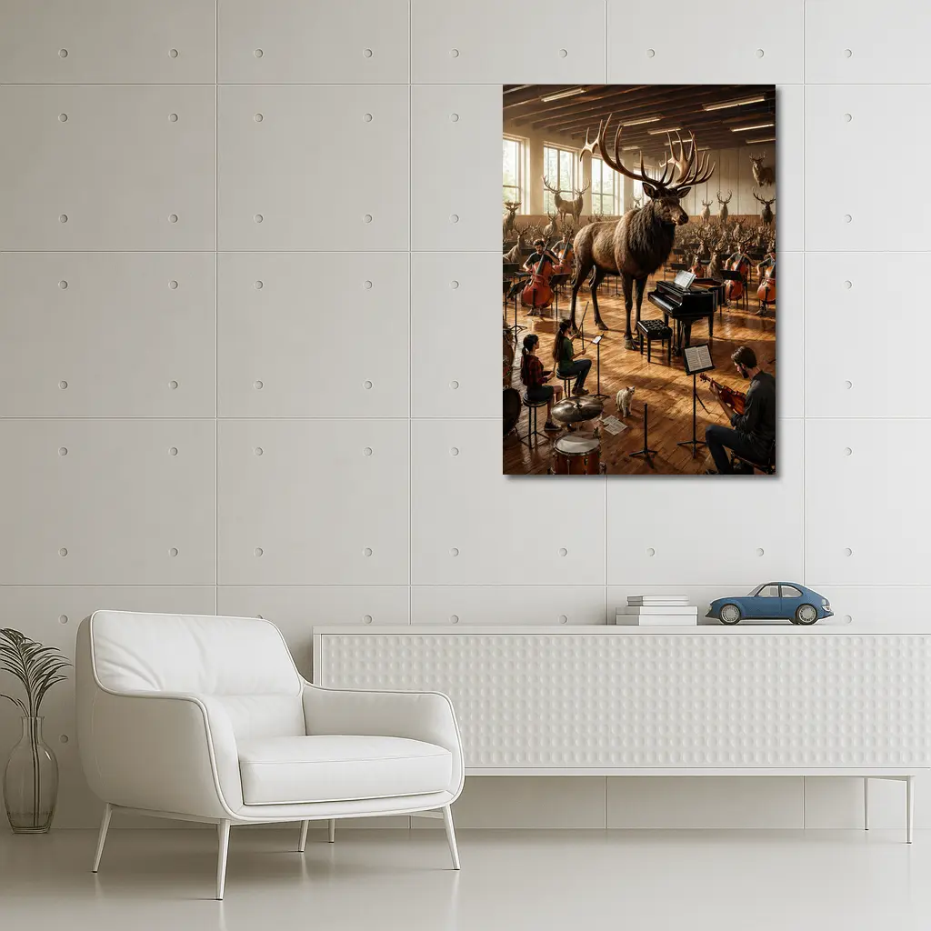 Giant Moose Orchestra Music Studio Scene – Wall Art