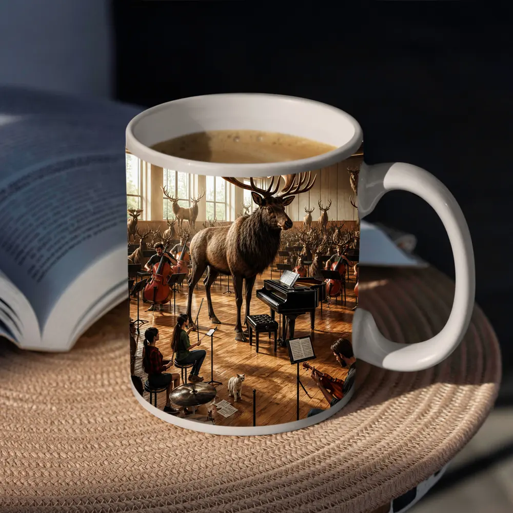 Giant Moose Orchestra Music Studio Scene – Mugs