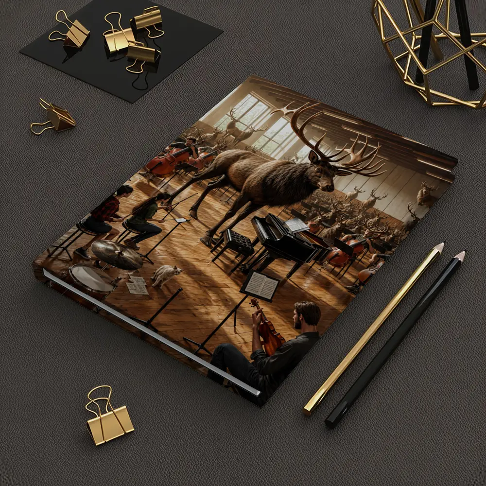 Giant Moose Orchestra Music Studio Scene – Notebooks