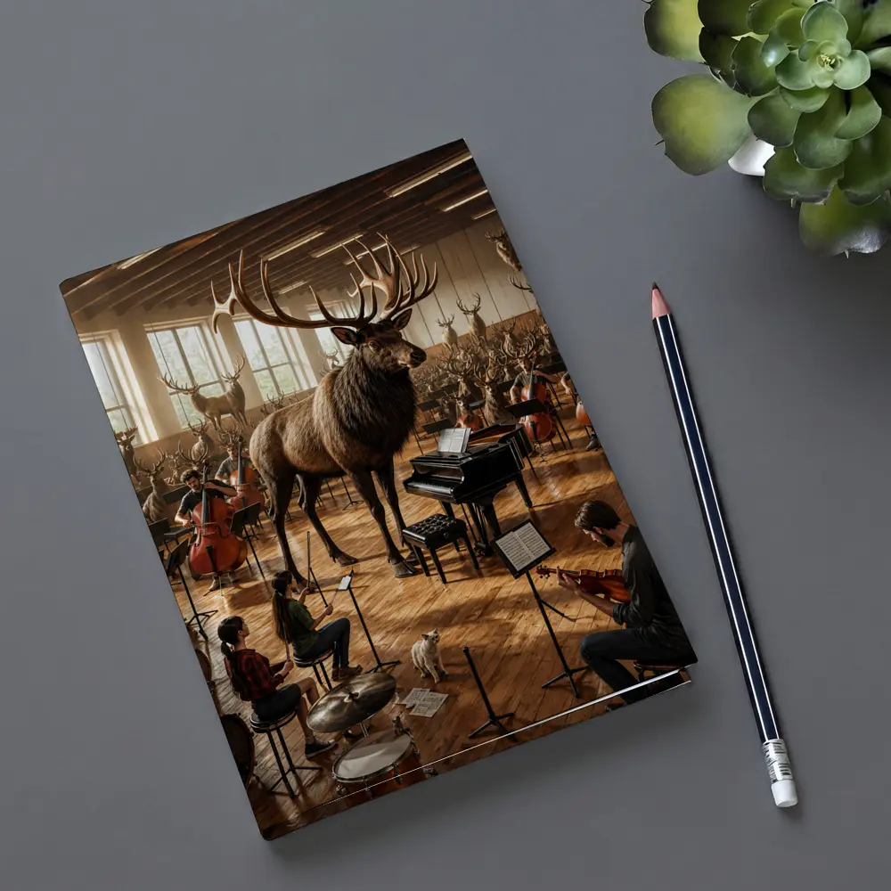 Giant Moose Orchestra Music Studio Scene – Notebooks