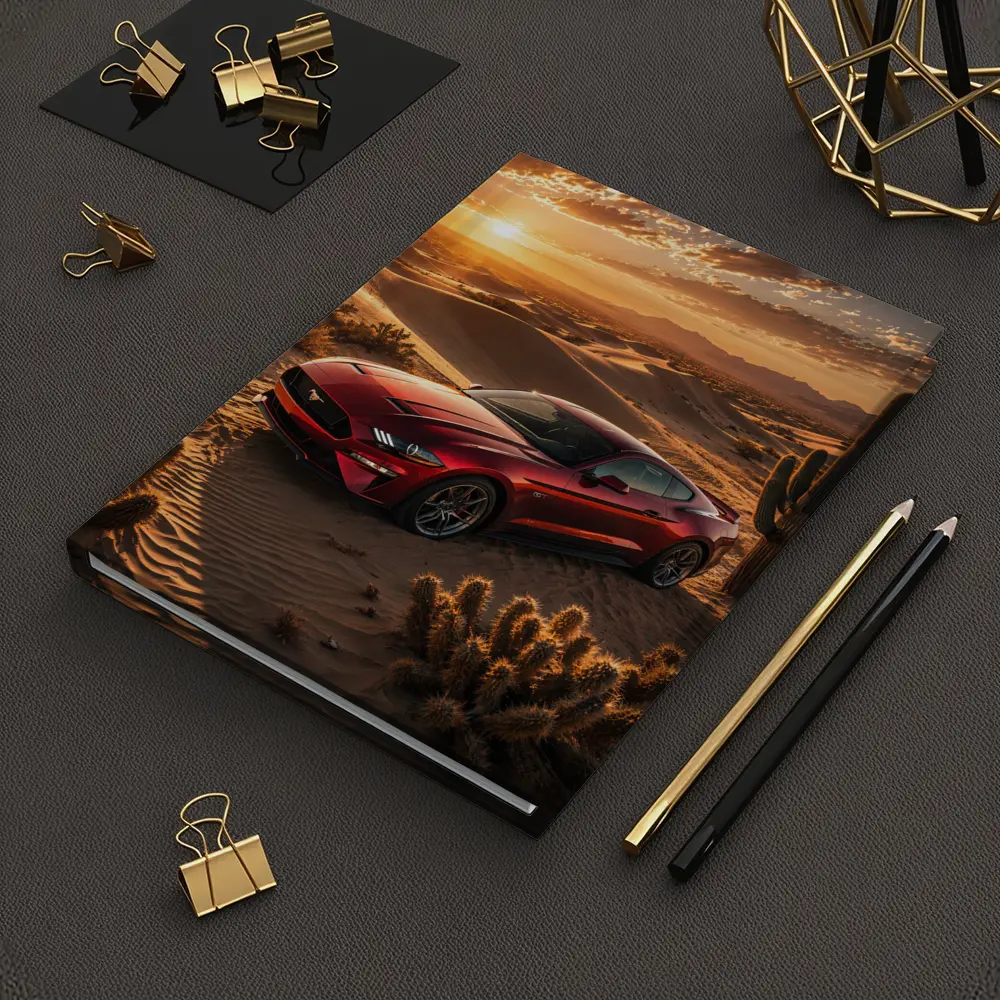 Ford Mustang GT Red Desert Sunset – Notebooks