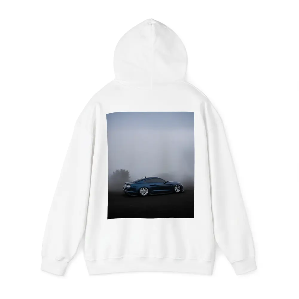 Ford Mustang GT Blue Foggy Dark Scene – Hoodies