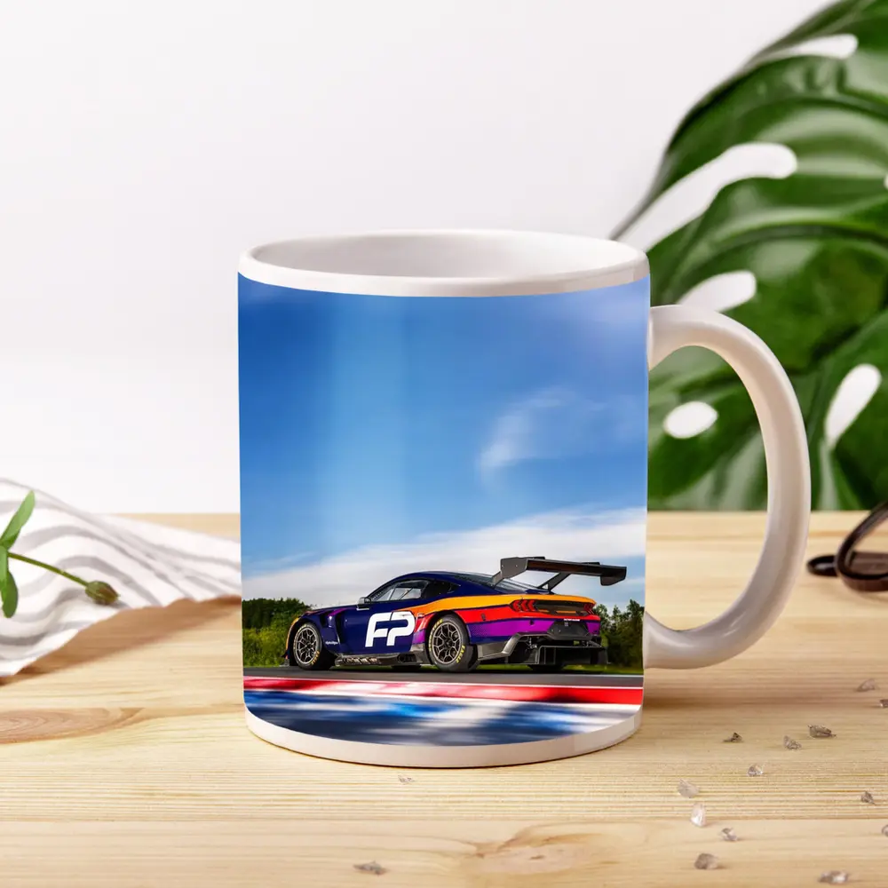 Ford Mustang GT3 Racing on Track – Mugs