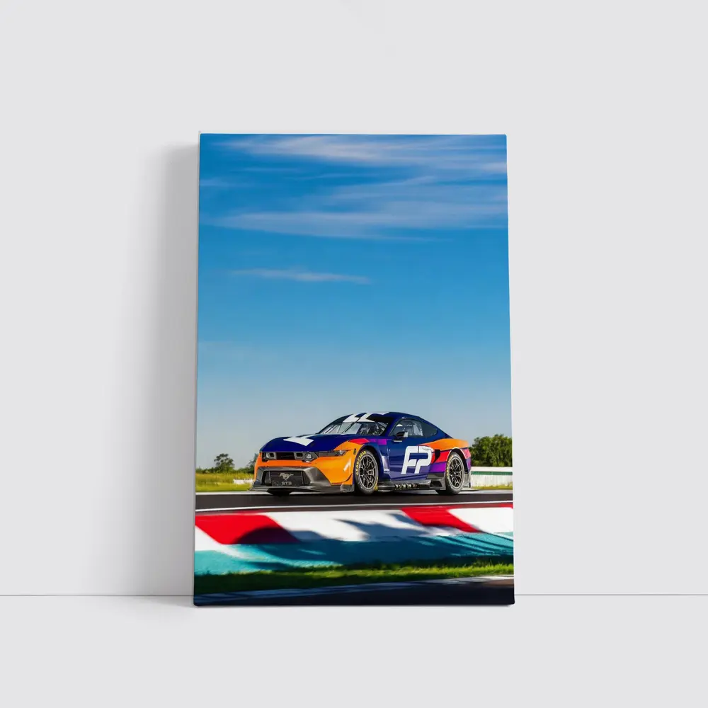 Ford Mustang GT Race Car Track Day – Wall Art