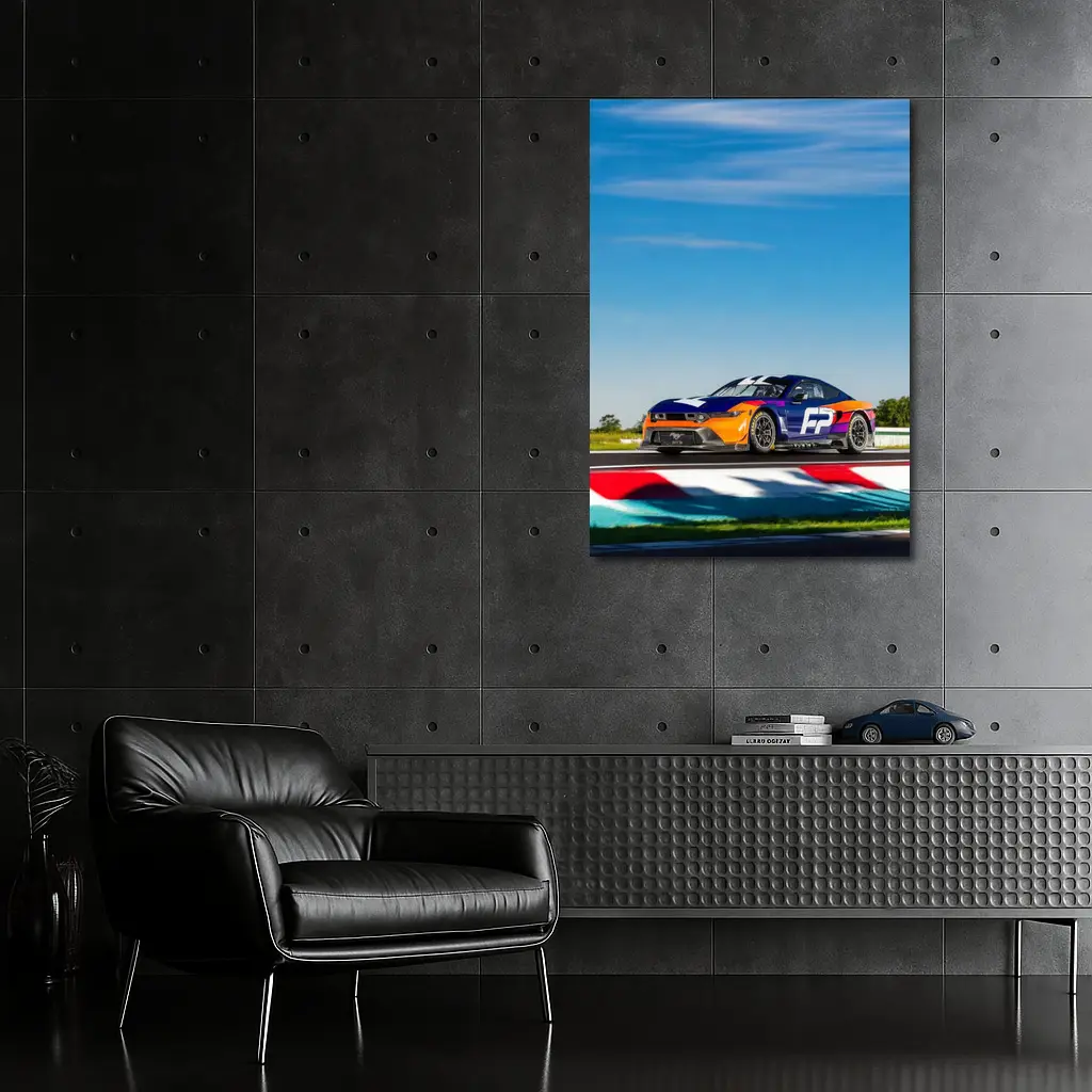Ford Mustang GT Race Car Track Day – Wall Art