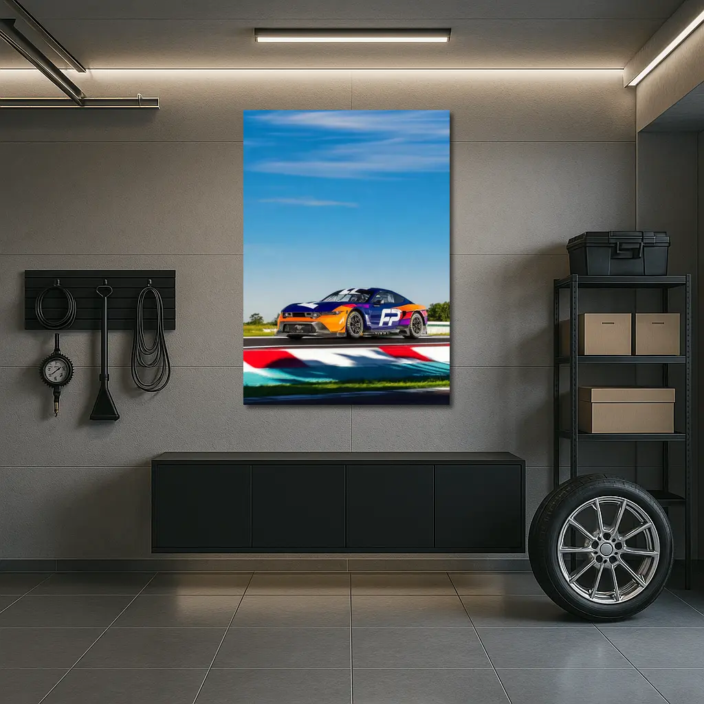 Ford Mustang GT Race Car Track Day – Wall Art