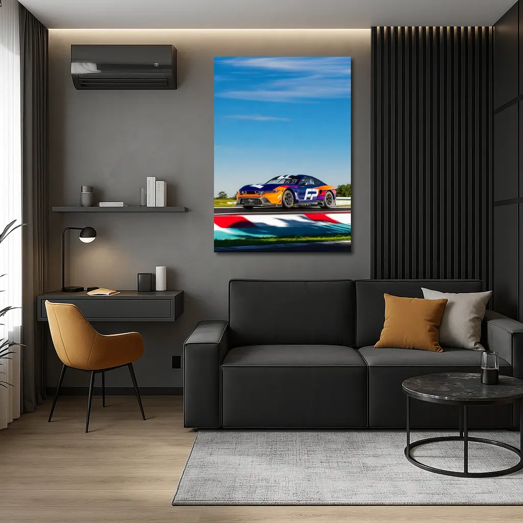 Ford Mustang GT Race Car Track Day – Wall Art