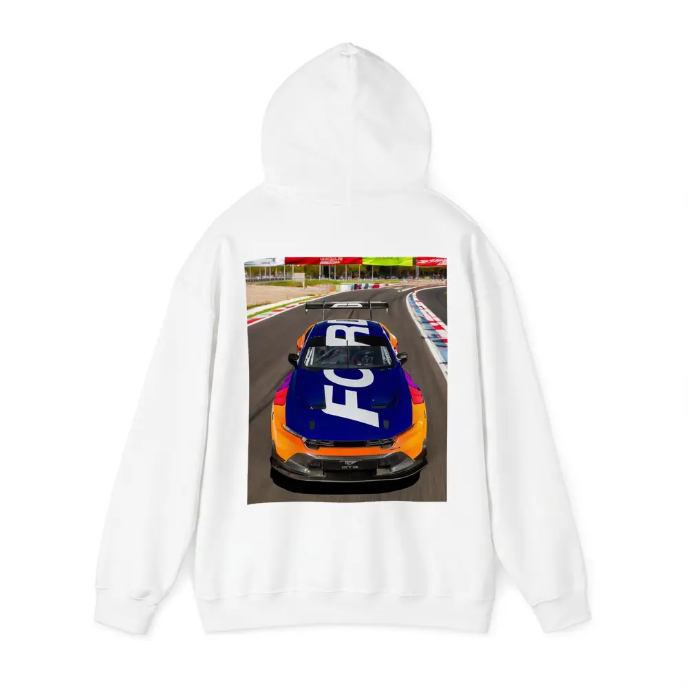 Ford Mustang GT3 Race Car On Track – Hoodies
