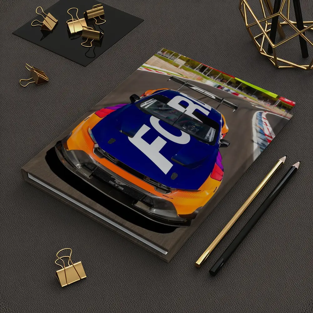 Ford Mustang GT3 Race Car On Track – Notebooks