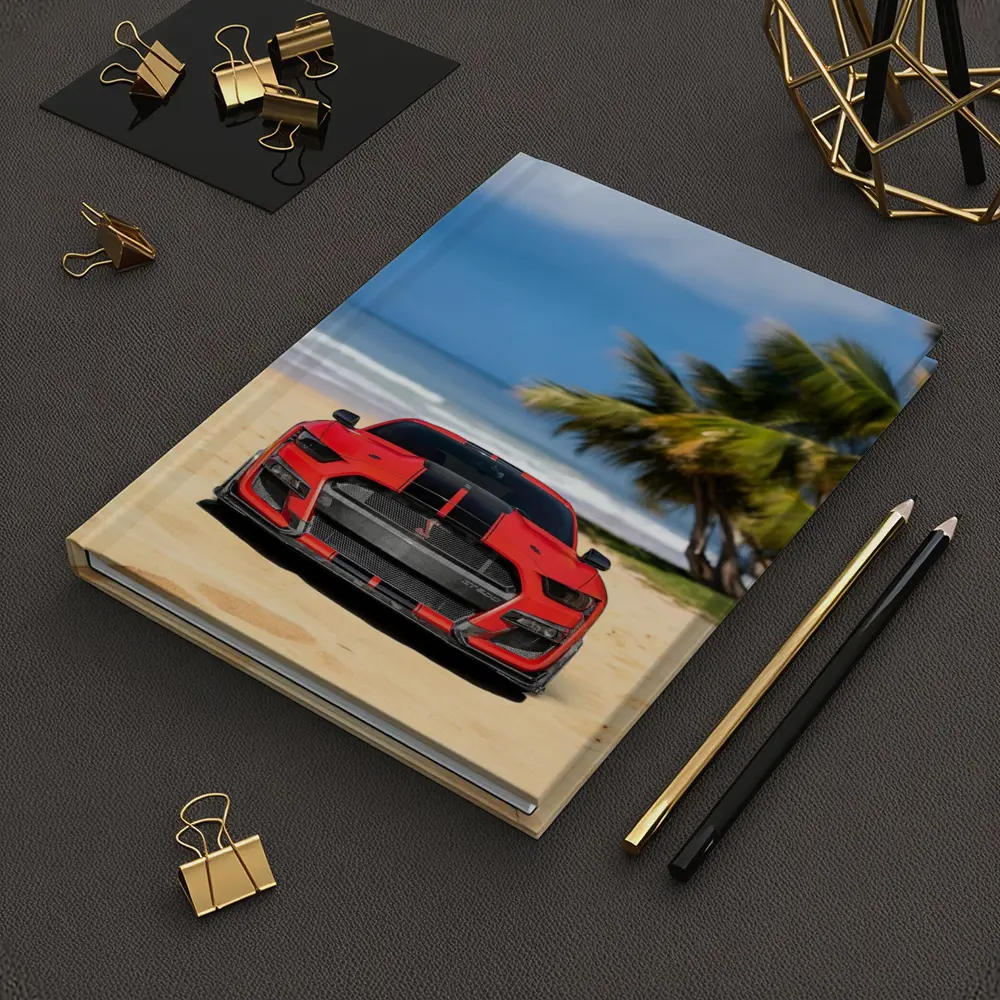 Ford Mustang GT500 Red On Beach – Notebooks