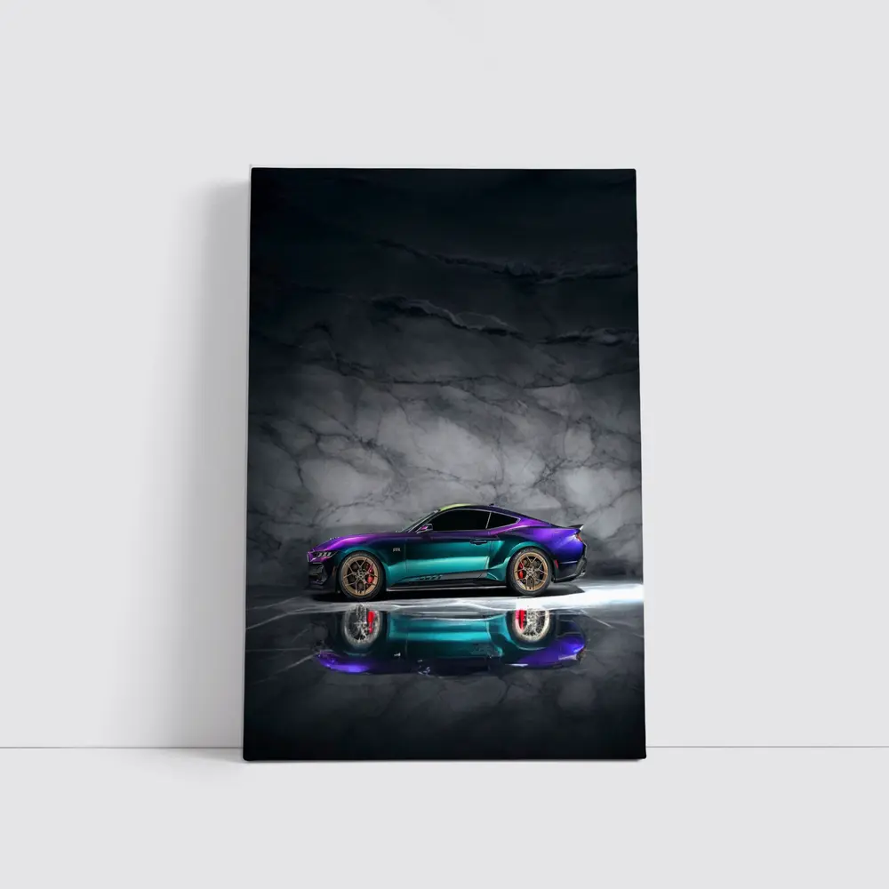 Ford Mustang RTR Purple Teal Studio – Wall Art