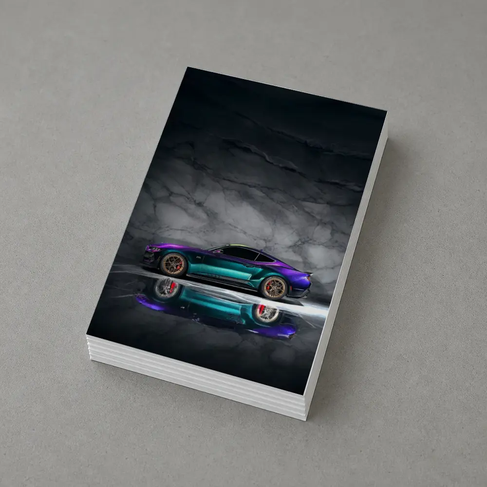 Ford Mustang RTR Purple Teal Studio – Postcards