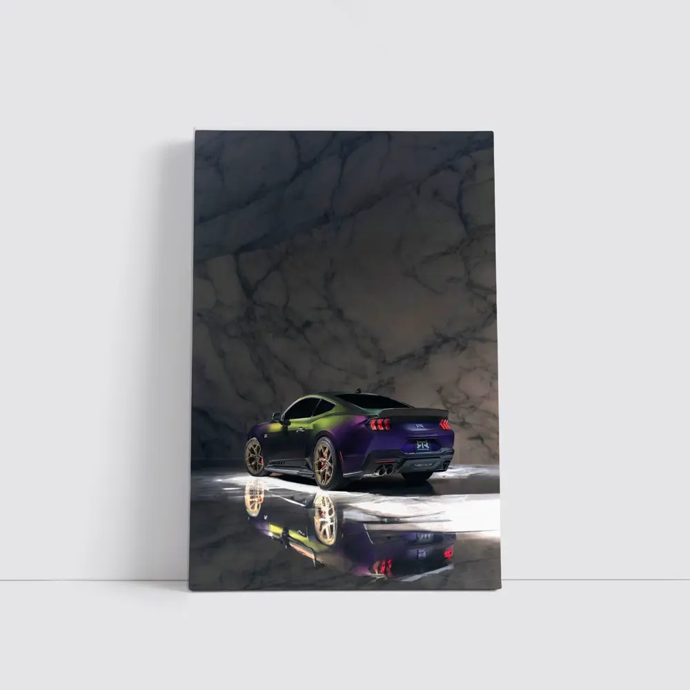 Ford Mustang RTR Purple Gold Marble Studio – Wall Art
