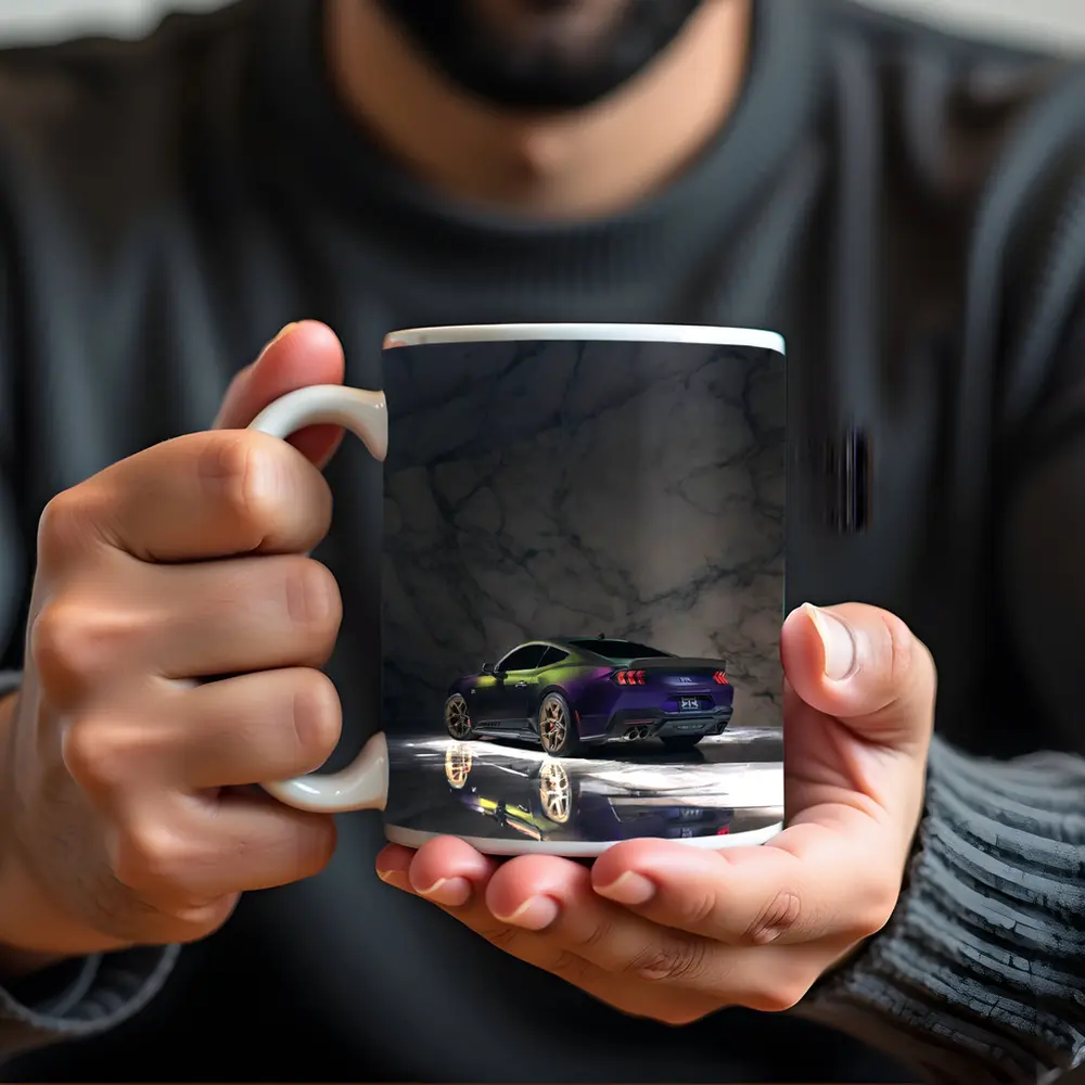 Ford Mustang RTR Purple Gold Marble Studio – Mugs