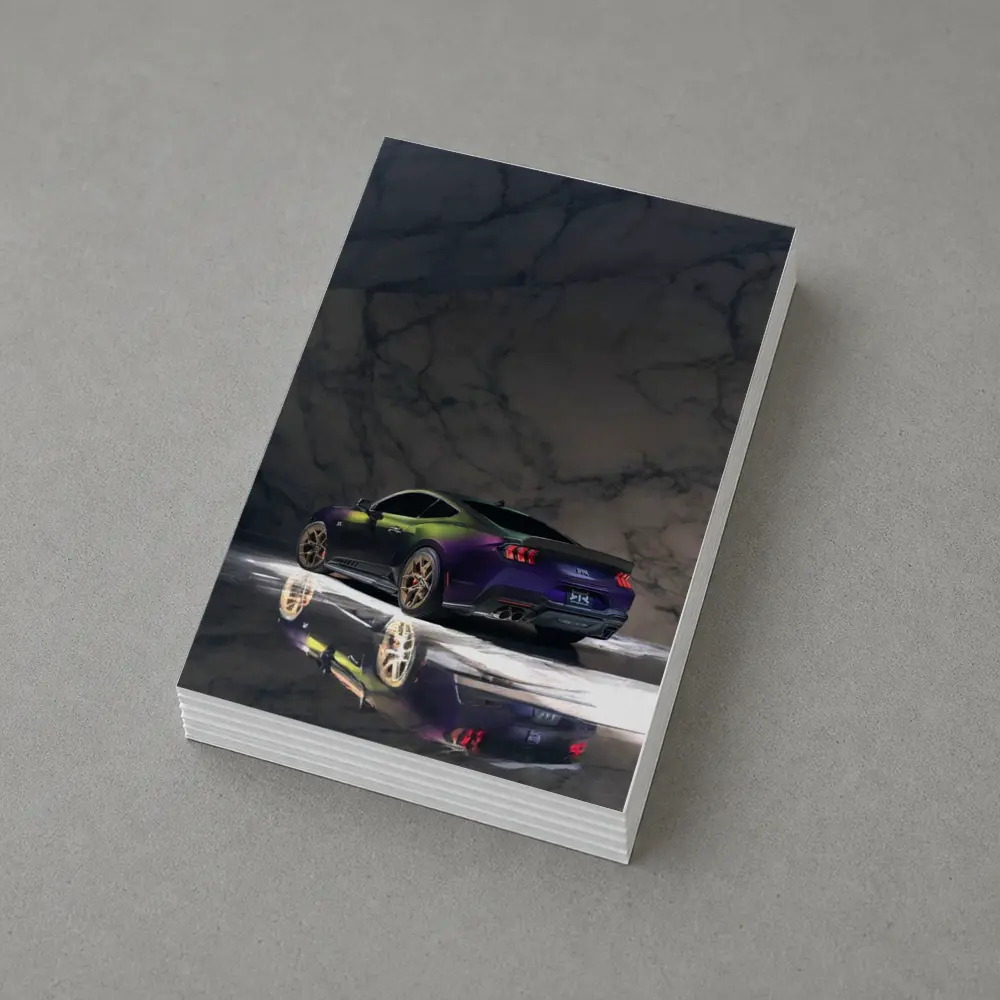 Ford Mustang RTR Purple Gold Marble Studio – Postcards