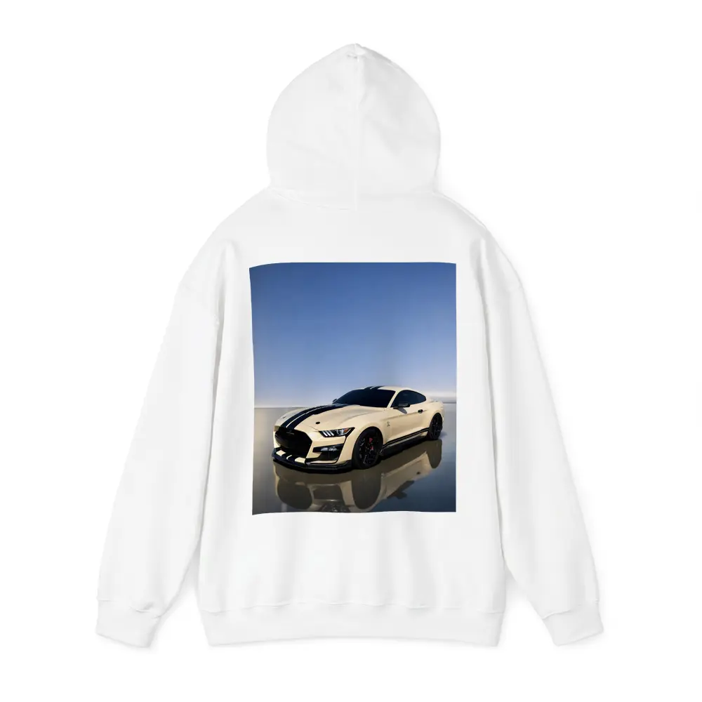 Ford Mustang Shelby GT500 White Racing Stripes – Hoodies