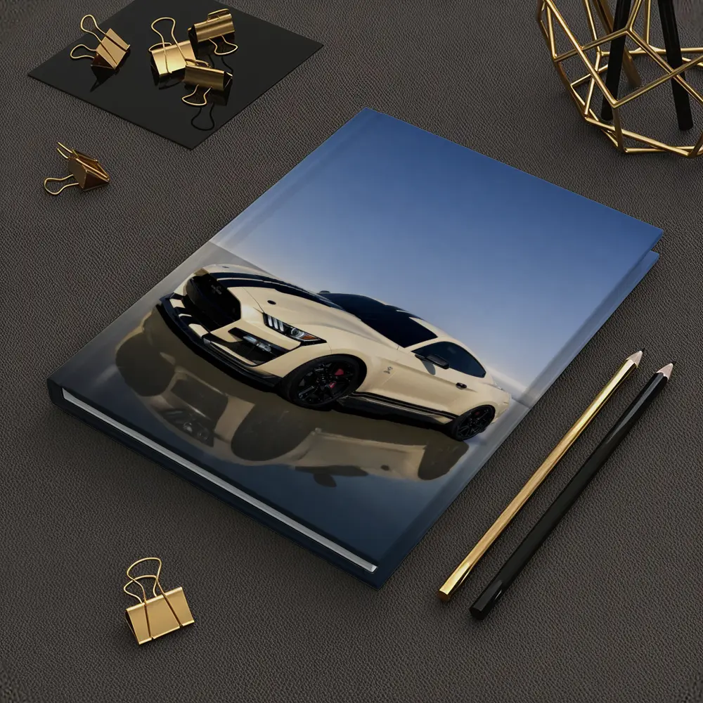 Ford Mustang Shelby GT500 White Racing Stripes – Notebooks