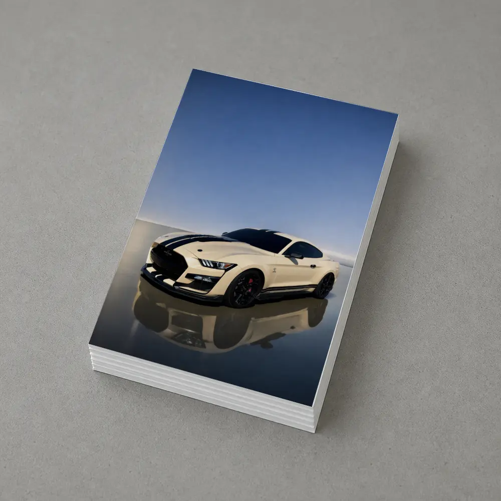 Ford Mustang Shelby GT500 White Racing Stripes – Postcards