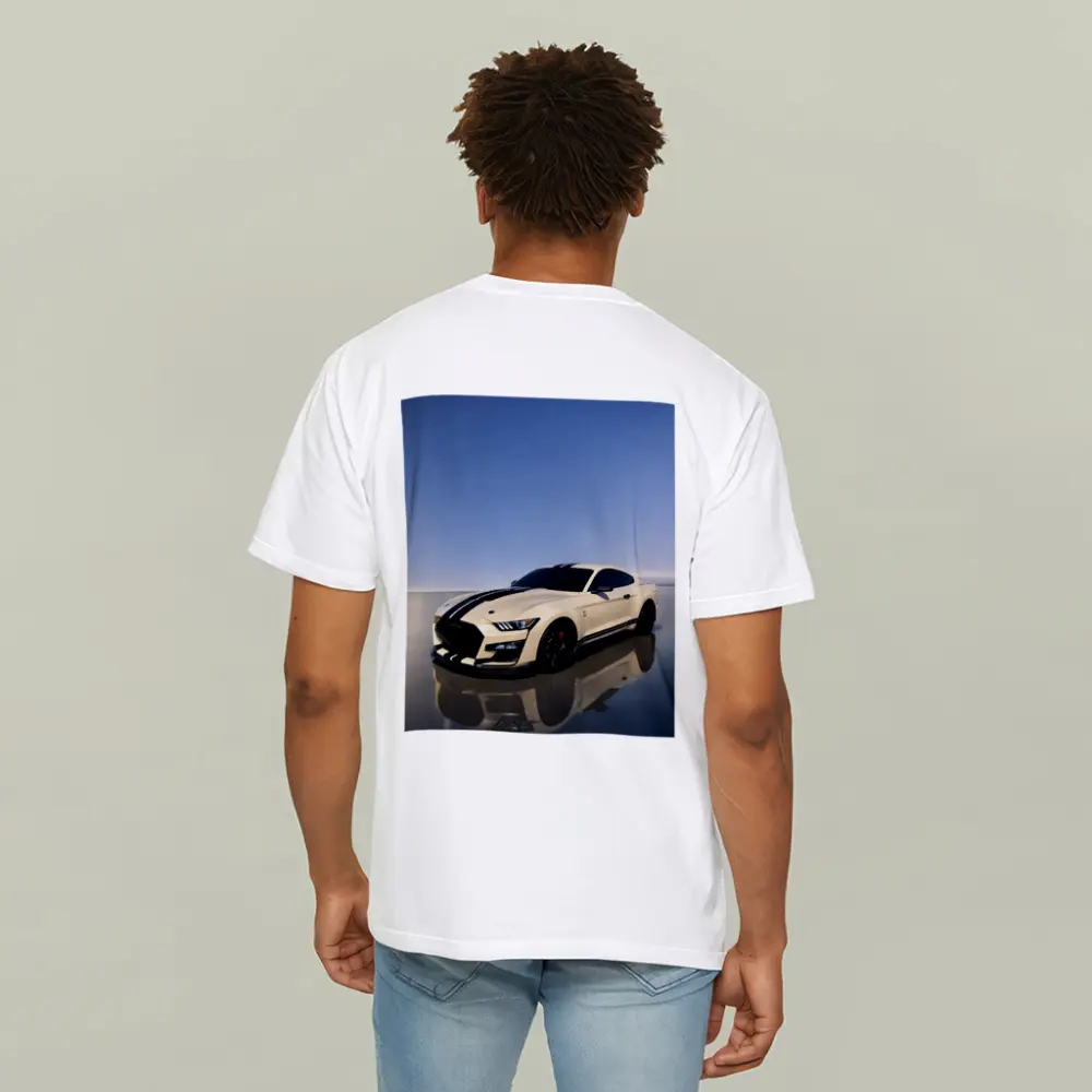 Ford Mustang Shelby GT500 White Racing Stripes – T-Shirts