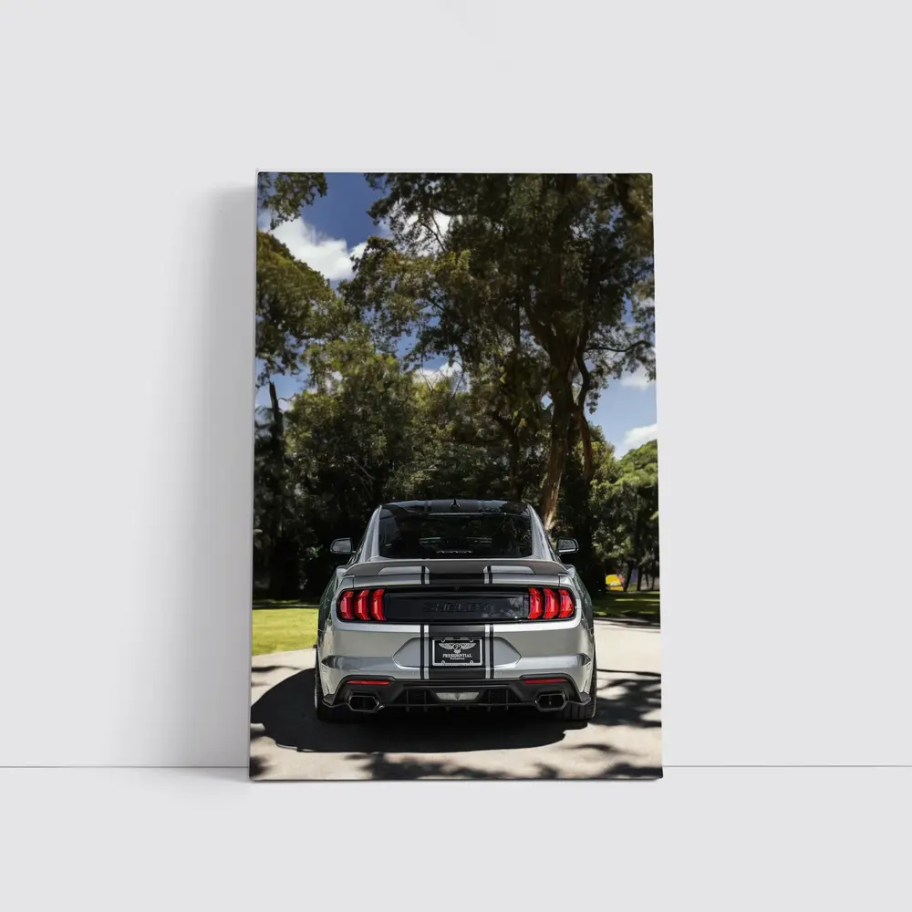 Ford Mustang Shelby GT500 Rear View Trees – Wall Art