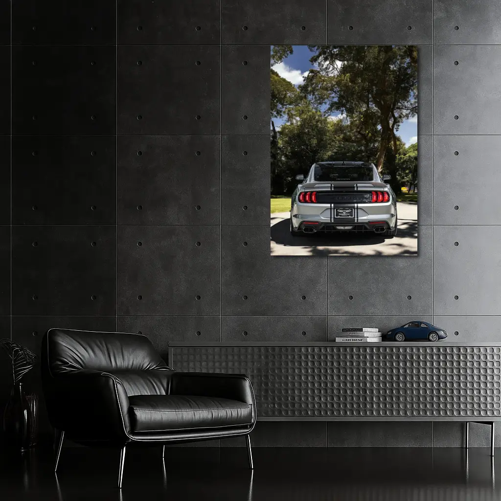 Ford Mustang Shelby GT500 Rear View Trees – Wall Art