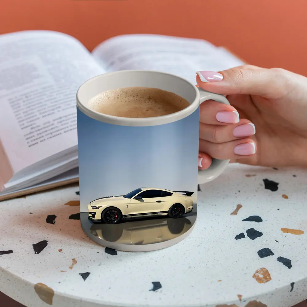 Ford Mustang Shelby GT500 White Studio – Mugs