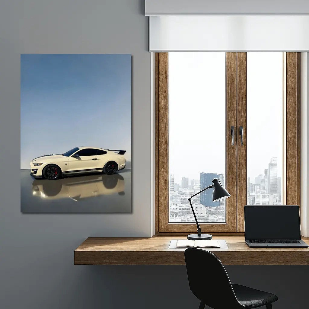 Ford Mustang Shelby GT500 White Studio – Wall Art