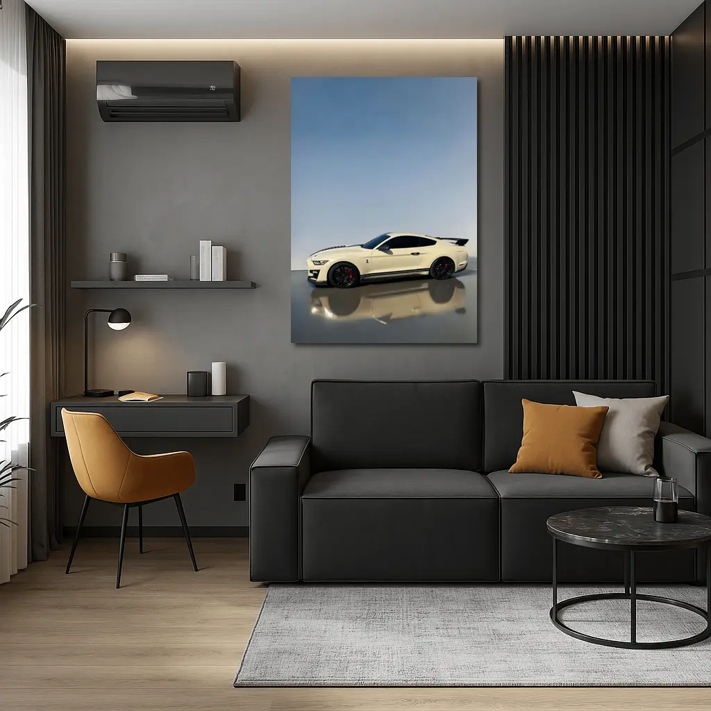 Ford Mustang Shelby GT500 White Studio – Wall Art