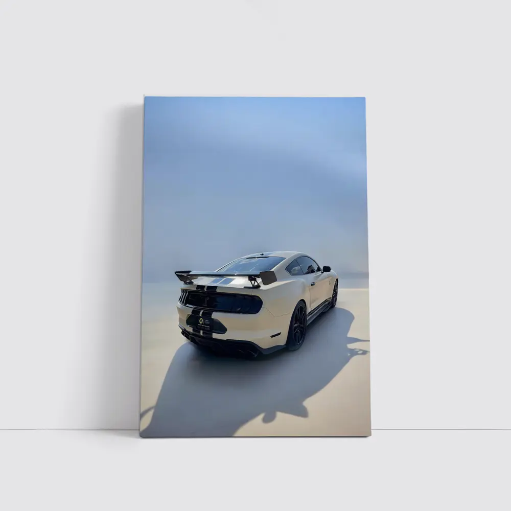Ford Mustang Shelby GT500 White Desert – Wall Art