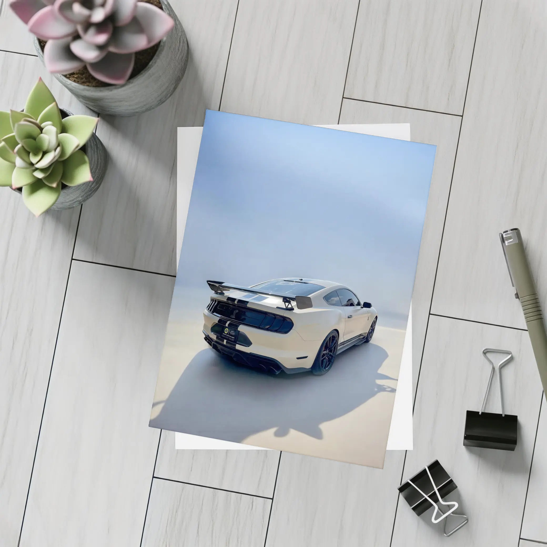 Ford Mustang Shelby GT500 White Desert – Postcards