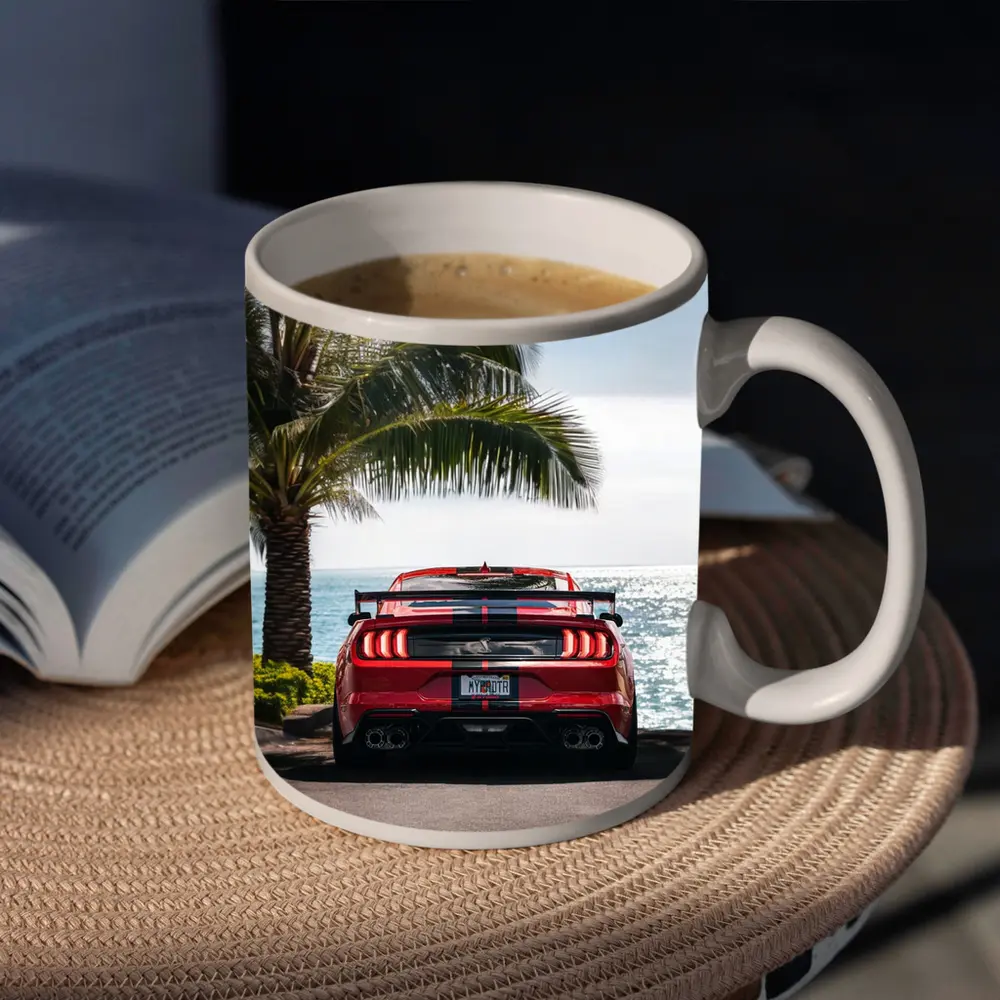 Ford Mustang Shelby GT500 Red Ocean View – Mugs