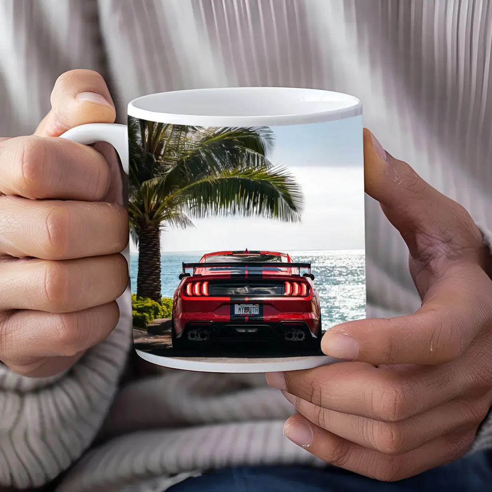Ford Mustang Shelby GT500 Red Ocean View – Mugs