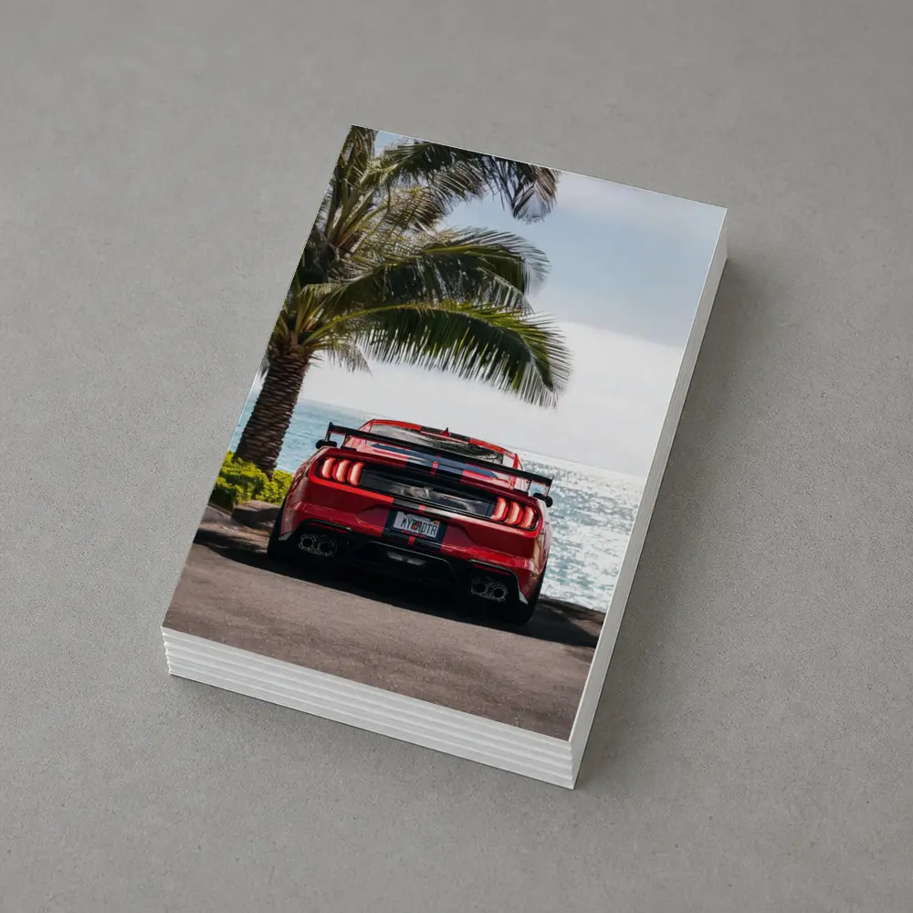 Ford Mustang Shelby GT500 Red Ocean View – Postcards