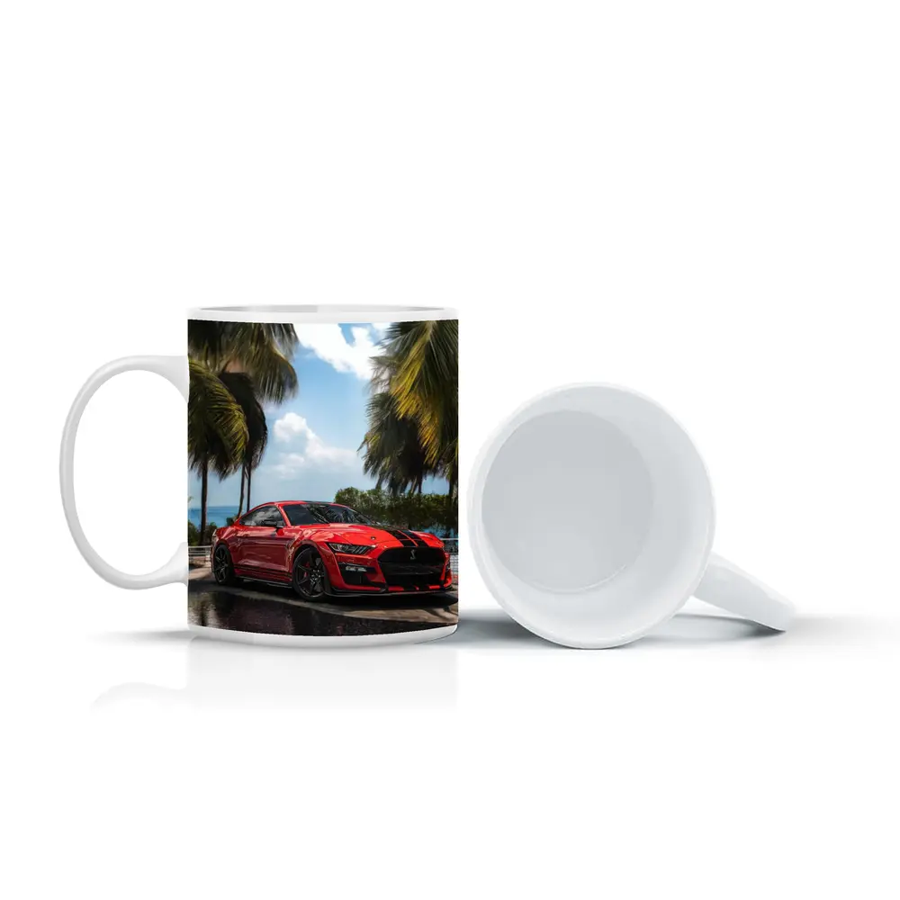 Ford Mustang Shelby GT500 Red Palm Trees – Mugs