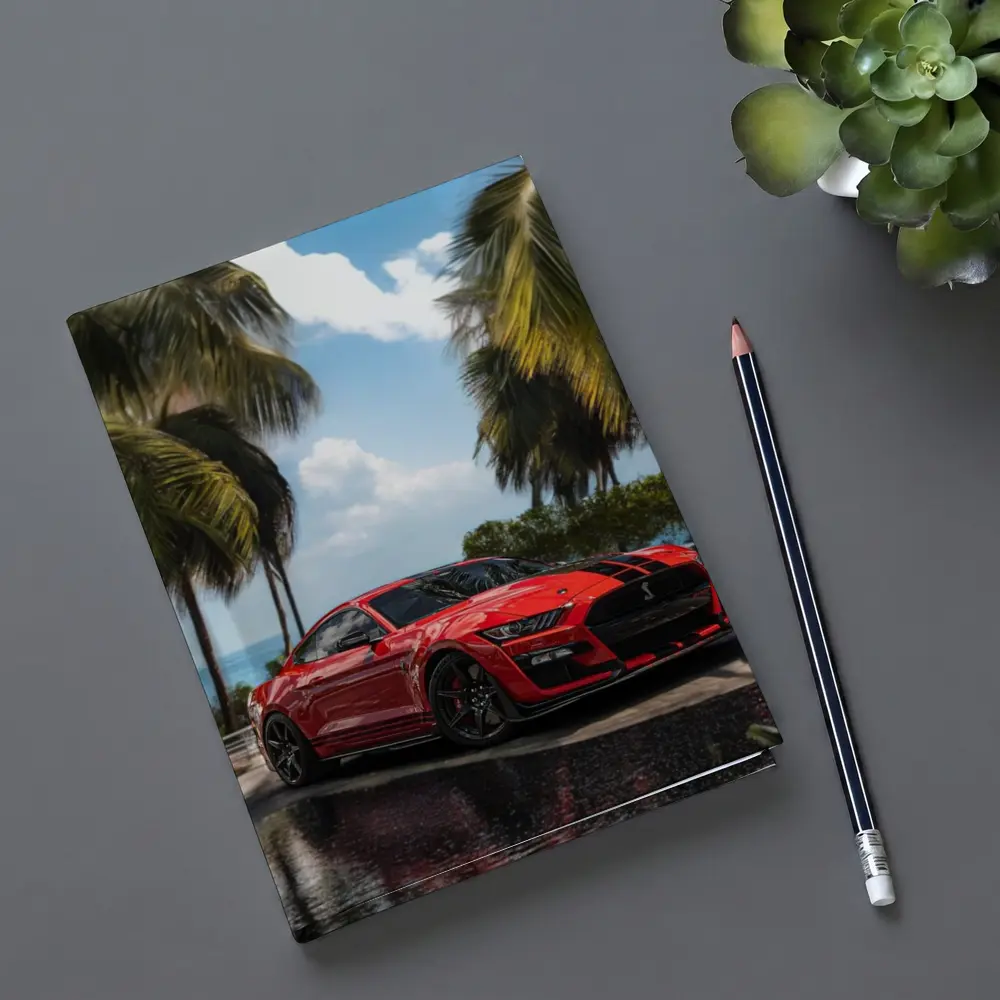 Ford Mustang Shelby GT500 Red Palm Trees – Notebooks