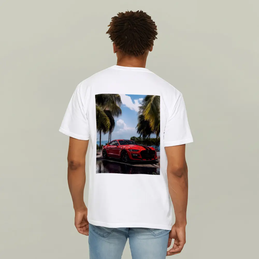 Ford Mustang Shelby GT500 Red Palm Trees – T-Shirts