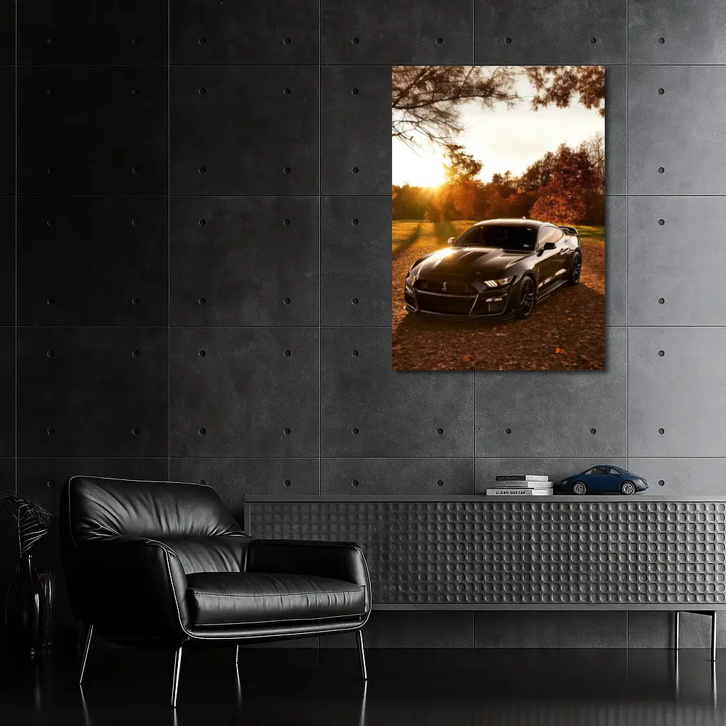 Ford Mustang Shelby GT500 Autumn Sunset – Wall Art