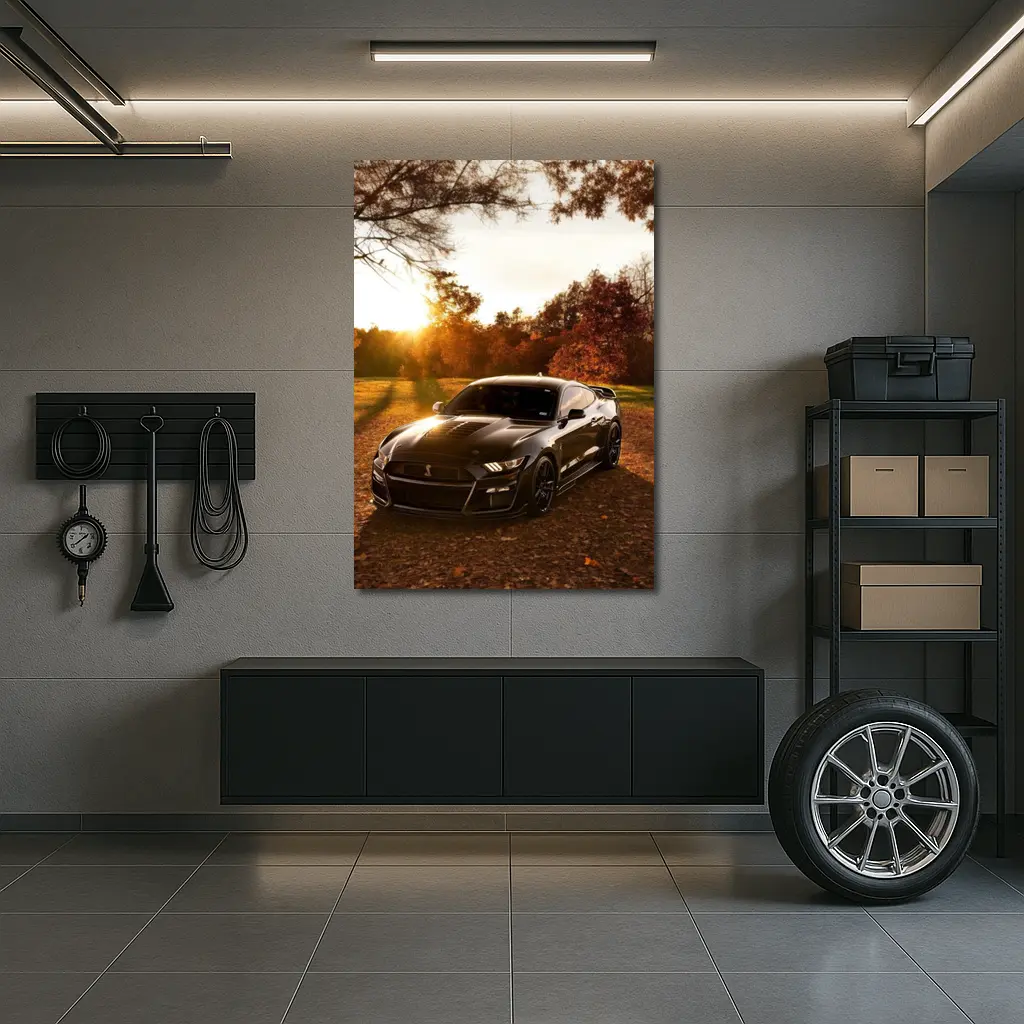 Ford Mustang Shelby GT500 Autumn Sunset – Wall Art
