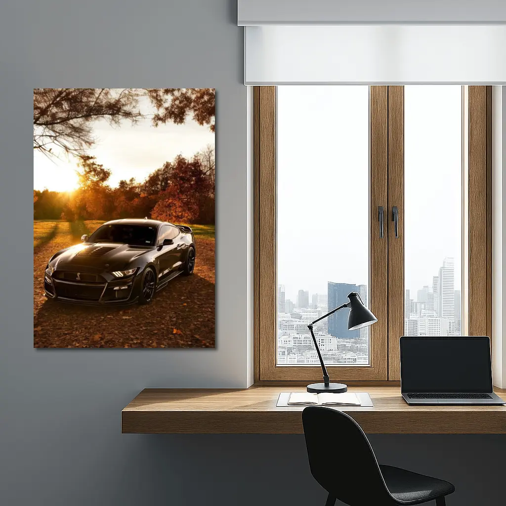 Ford Mustang Shelby GT500 Autumn Sunset – Wall Art