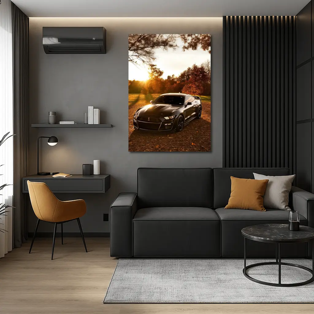 Ford Mustang Shelby GT500 Autumn Sunset – Wall Art