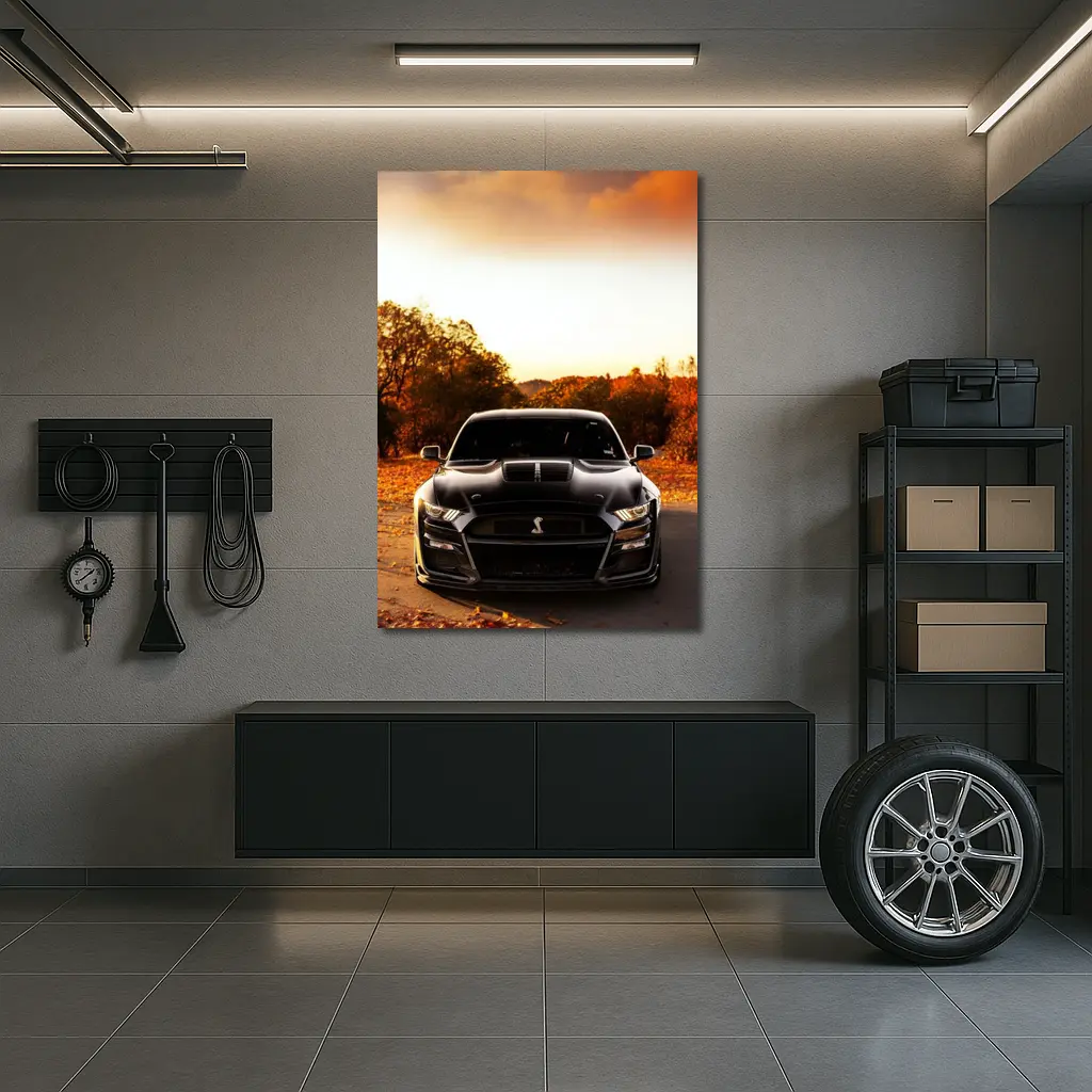 Ford Mustang Shelby GT500 Autumn Sunset – Wall Art
