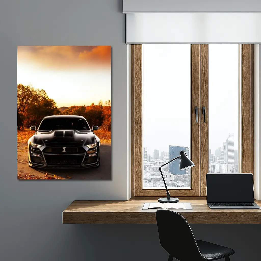 Ford Mustang Shelby GT500 Autumn Sunset – Wall Art