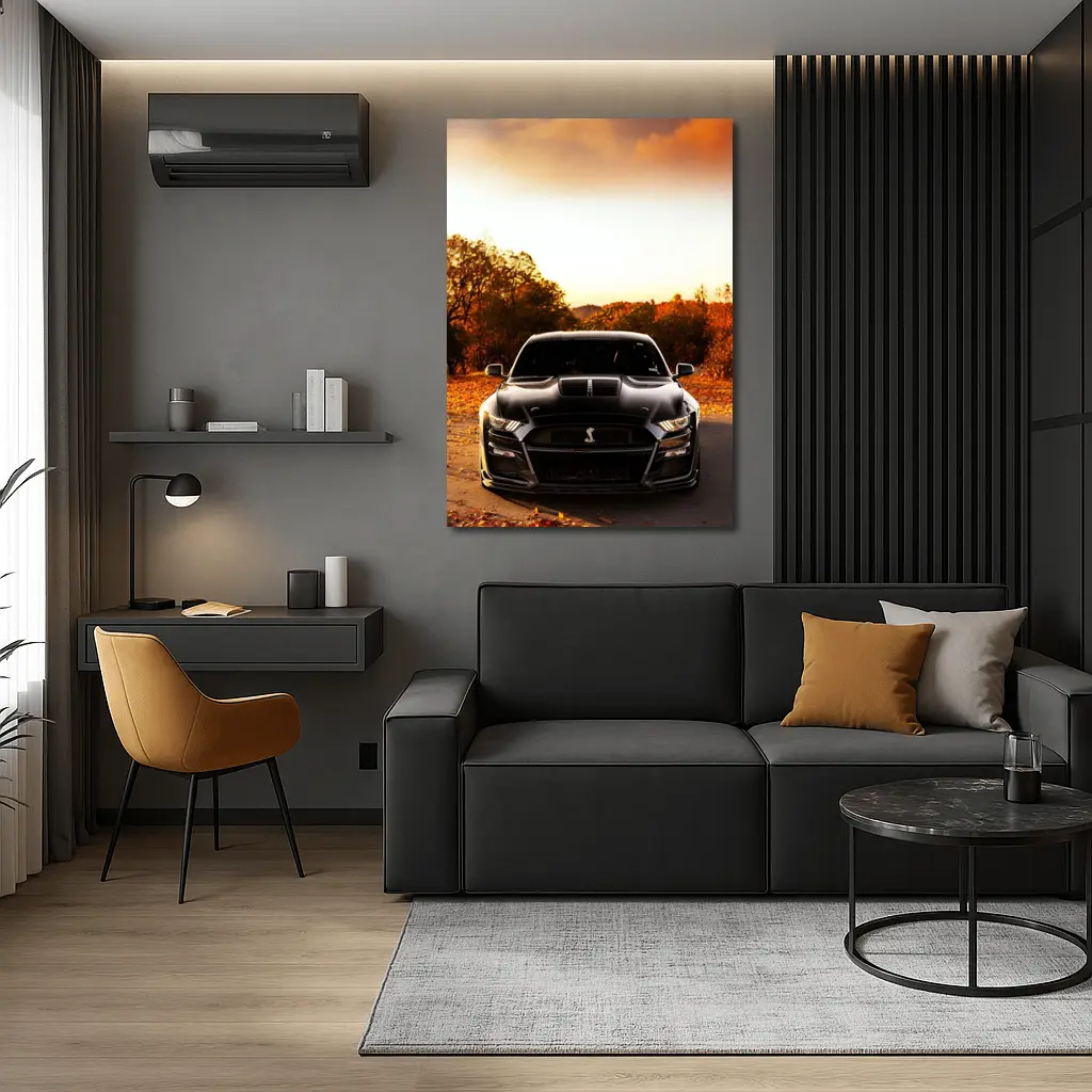 Ford Mustang Shelby GT500 Autumn Sunset – Wall Art