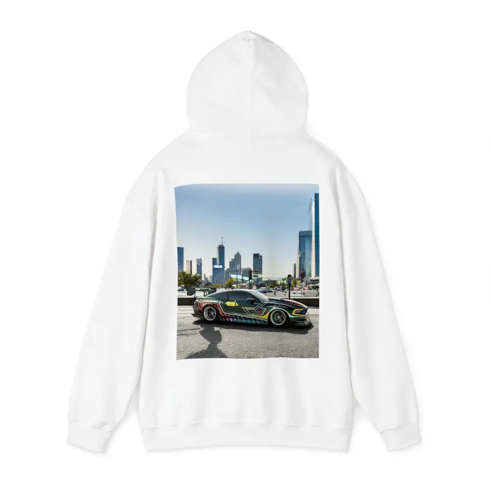 Ford Mustang Custom Wrap City Skyline – Hoodies