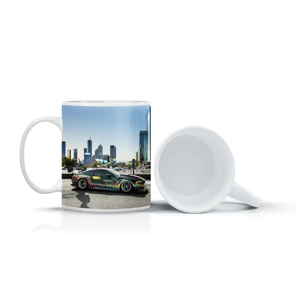 Ford Mustang Custom Wrap City Skyline – Mugs