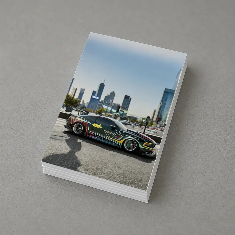 Ford Mustang Custom Wrap City Skyline – Postcards