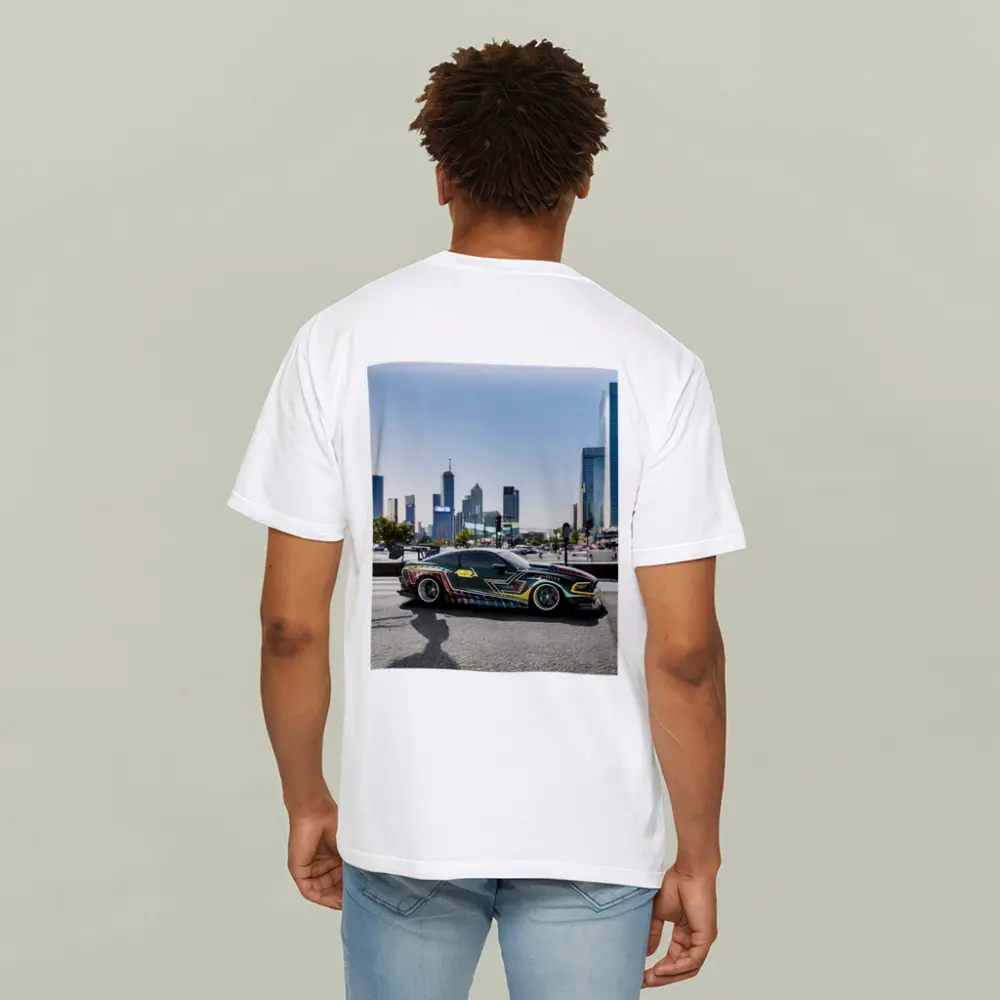 Ford Mustang Custom Wrap City Skyline – T-Shirts