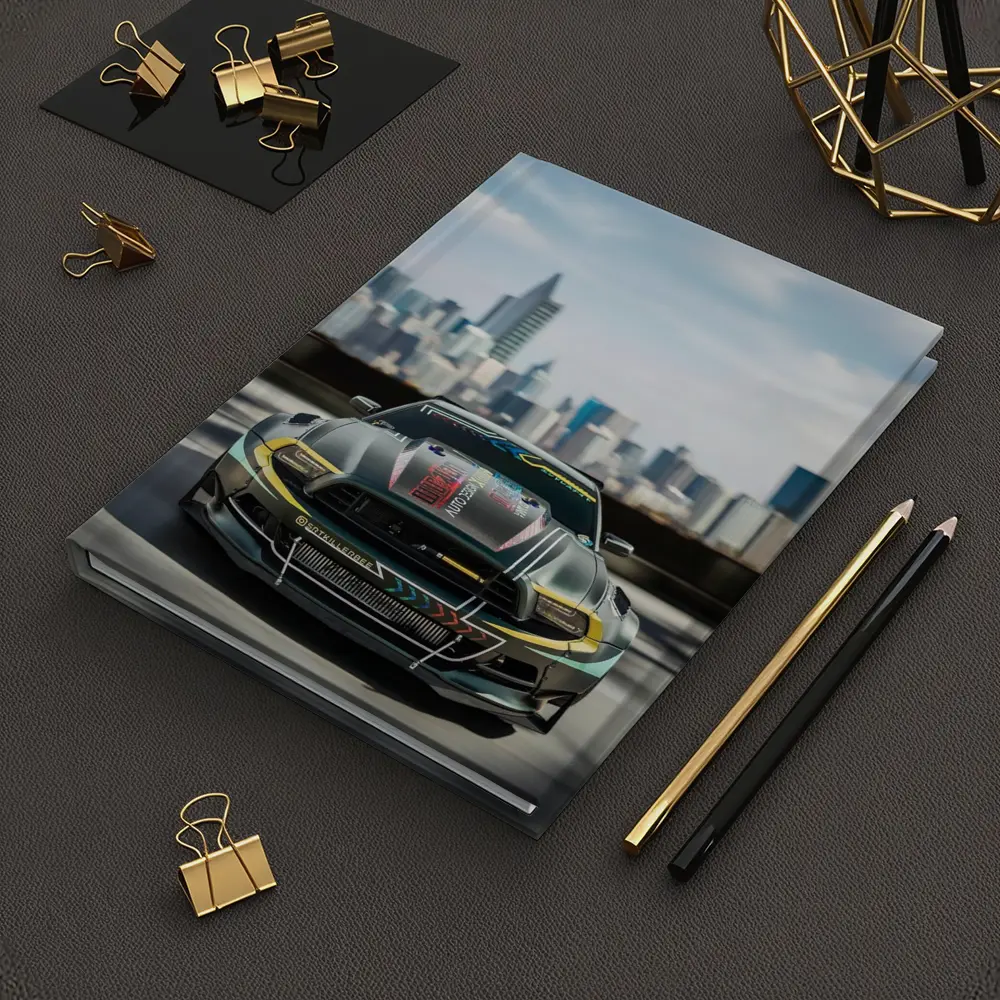 Ford Mustang Race Car City Skyline – Notebooks