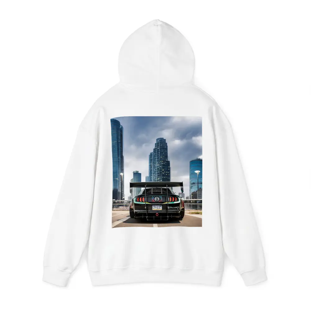 Ford Mustang Wide Body City Skyline – Hoodies