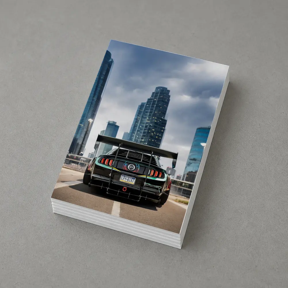 Ford Mustang Wide Body City Skyline – Postcards